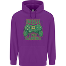 Irish I Was Gaming St Patricks Day Funny Gamer Childrens Kids Hoodie Purple