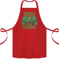 Irish I Was Gaming St Patricks Day Funny Gamer Cotton Apron 100% Organic Red