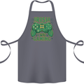 Irish I Was Gaming St Patricks Day Funny Gamer Cotton Apron 100% Organic Steel