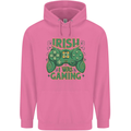 Irish I Was Gaming St Patricks Day Funny Gamer Mens 80% Cotton Hoodie Azelea