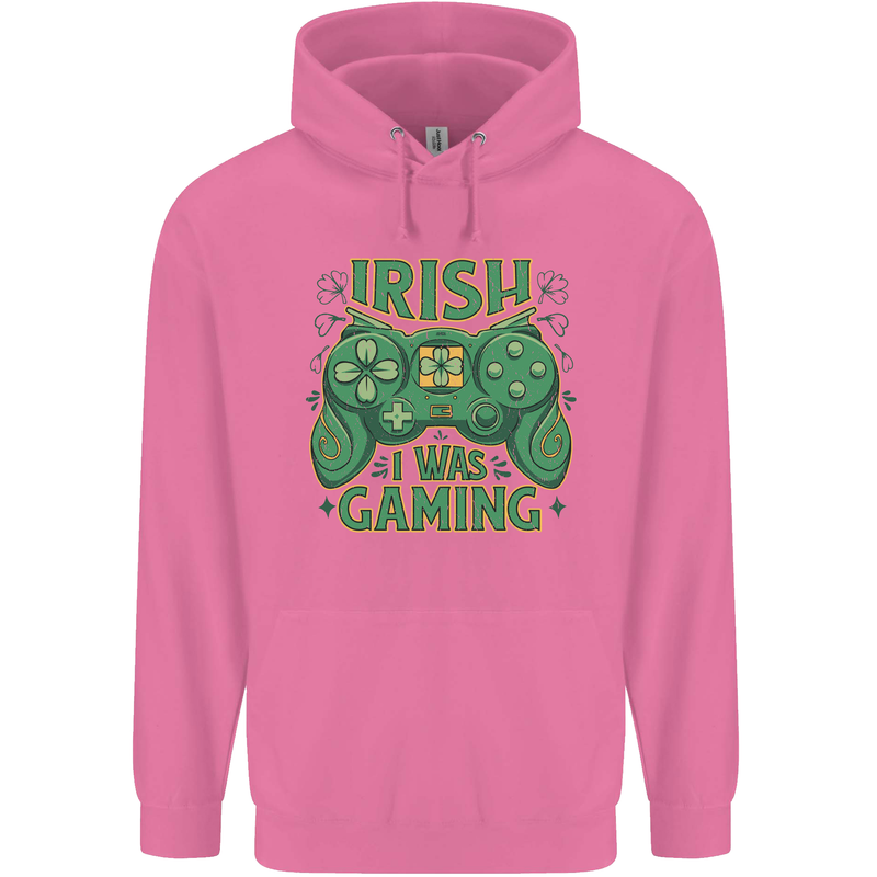 Irish I Was Gaming St Patricks Day Funny Gamer Mens 80% Cotton Hoodie Azelea