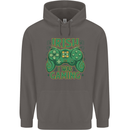 Irish I Was Gaming St Patricks Day Funny Gamer Mens 80% Cotton Hoodie Charcoal