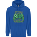 Irish I Was Gaming St Patricks Day Funny Gamer Mens 80% Cotton Hoodie Royal Blue