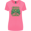 Irish I Was Gaming St Patricks Day Funny Gamer Womens Wider Cut T-Shirt Azalea