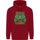 Irish I Was Gaming St Patricks Day Gamer Childrens Kids Hoodie Red