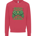 Irish I Was Gaming St Patricks Day Gamer Kids Sweatshirt Jumper Heliconia