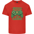 Irish I Was Gaming St Patricks Day Gamer Kids T-Shirt Childrens Red