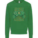 Irish I Was Gaming St Patricks Day Gamer Mens Sweatshirt Jumper Irish Green