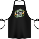 Irish More Beer Funny St Patricks Day Cotton Apron 100% Organic Black