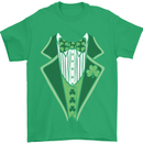 Irish Tux Tuxedo Funny St Patricks Day Mens T-Shirt 100% Cotton Irish Green