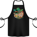 Irish Whiskey Lover Funny St Patricks Day Alcohol Cotton Apron 100% Organic Black
