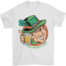 Irish Whiskey Lover Funny St Patricks Day Alcohol Mens T-Shirt 100% Cotton White