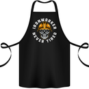 Iron Worker Scull Cotton Apron 100% Organic Black
