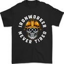 Iron Worker Scull Mens T-Shirt 100% Cotton Black