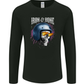 Iron and Bone Bike Skull Motorcycle Motorbike Mens Long Sleeve T-Shirt Black