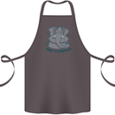 Irrelephant Funny Elephant Cotton Apron 100% Organic Dark Grey