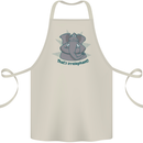Irrelephant Funny Elephant Cotton Apron 100% Organic Natural