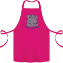 Irrelephant Funny Elephant Cotton Apron 100% Organic Pink