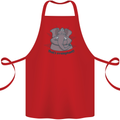 Irrelephant Funny Elephant Cotton Apron 100% Organic Red