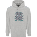 Irrelephant Funny Elephant Mens 80% Cotton Hoodie Sports Grey