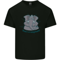 Irrelephant Funny Elephant Mens Cotton T-Shirt Tee Top Black
