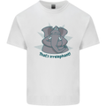 Irrelephant Funny Elephant Mens Cotton T-Shirt Tee Top White