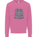 Irrelephant Funny Elephant Mens Sweatshirt Jumper Azalea