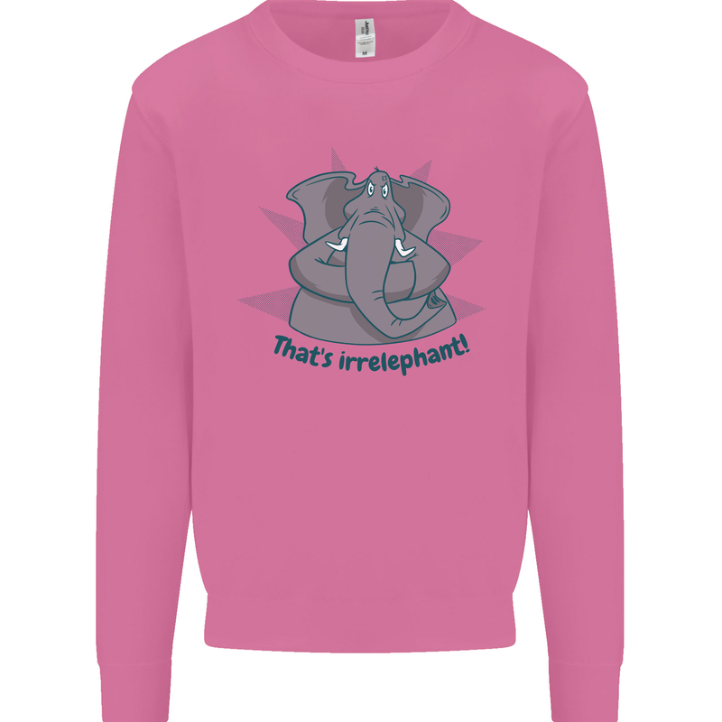 Irrelephant Funny Elephant Mens Sweatshirt Jumper Azalea