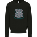 Irrelephant Funny Elephant Mens Sweatshirt Jumper Black