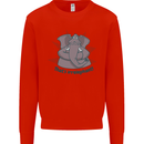 Irrelephant Funny Elephant Mens Sweatshirt Jumper Bright Red