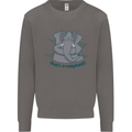 Irrelephant Funny Elephant Mens Sweatshirt Jumper Charcoal