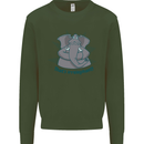 Irrelephant Funny Elephant Mens Sweatshirt Jumper Forest Green