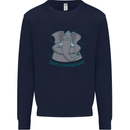 Irrelephant Funny Elephant Mens Sweatshirt Jumper Navy Blue