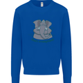 Irrelephant Funny Elephant Mens Sweatshirt Jumper Royal Blue