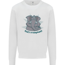 Irrelephant Funny Elephant Mens Sweatshirt Jumper White