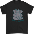 Irrelephant Funny Elephant Mens T-Shirt 100% Cotton Black