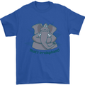 Irrelephant Funny Elephant Mens T-Shirt 100% Cotton Royal Blue