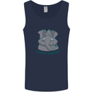 Irrelephant Funny Elephant Mens Vest Tank Top Navy Blue