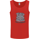 Irrelephant Funny Elephant Mens Vest Tank Top Red