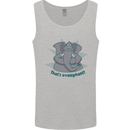 Irrelephant Funny Elephant Mens Vest Tank Top Sports Grey