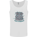 Irrelephant Funny Elephant Mens Vest Tank Top White