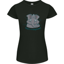 Irrelephant Funny Elephant Womens Petite Cut T-Shirt Black