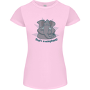 Irrelephant Funny Elephant Womens Petite Cut T-Shirt Light Pink