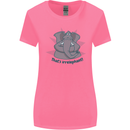 Irrelephant Funny Elephant Womens Wider Cut T-Shirt Azalea