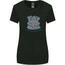 Irrelephant Funny Elephant Womens Wider Cut T-Shirt Black