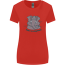 Irrelephant Funny Elephant Womens Wider Cut T-Shirt Red
