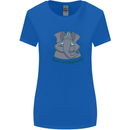 Irrelephant Funny Elephant Womens Wider Cut T-Shirt Royal Blue