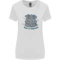 Irrelephant Funny Elephant Womens Wider Cut T-Shirt White