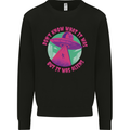 It Was Aliens UFO Kids Sweatshirt Jumper Black