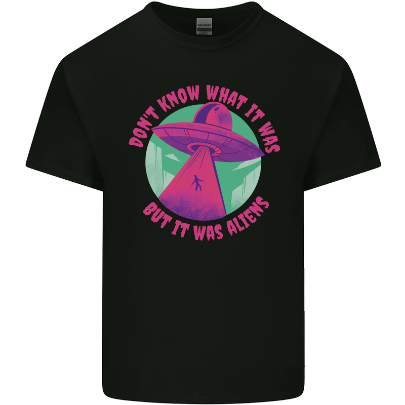 It Was Aliens UFO Kids T-Shirt Childrens Black